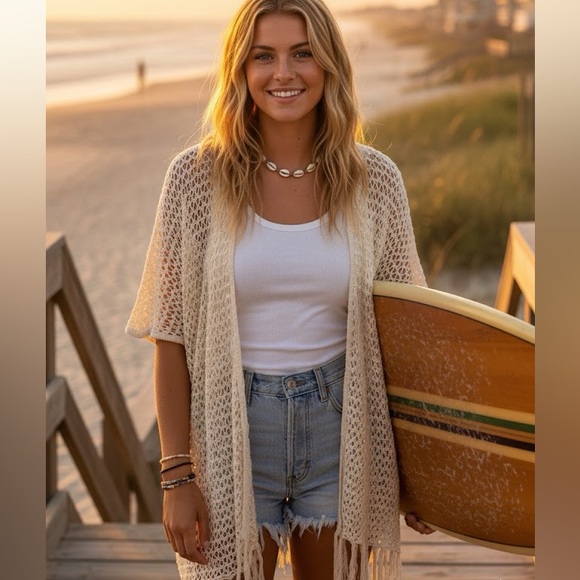 POL Sweaters - POL Mystery! Unique Cream Knit PTP 29-33